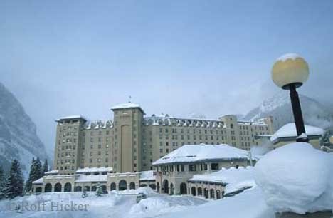 Lake Louise Hotel Bild Winter