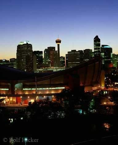 Abend Stadtbild Calgary
