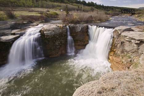 Wasserfall Erholung Lundbreck Falls