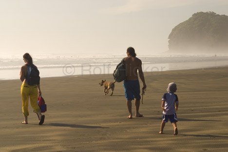 Familie Strand Neuseeland