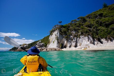 Kajaktour Bild Tasman Nationalpark Neuseeland Küste