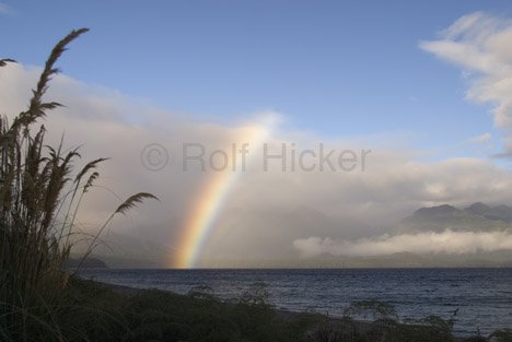 Lake Manapouri Mit Regenbogen
