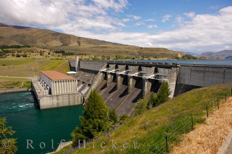 Staudamm Staumauer Aviemore Dam Neuseeland