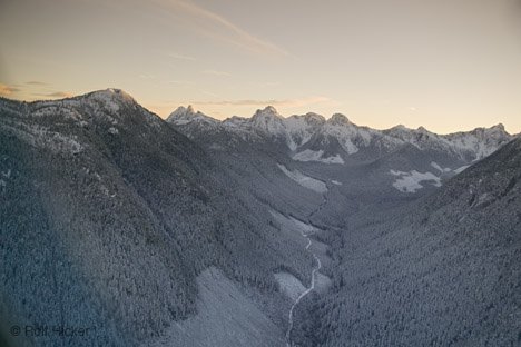 Winterlandschaft Vancouver Island Berge