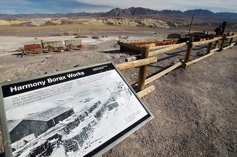 Borax Works Schild Tal Des Todes Kalifornien