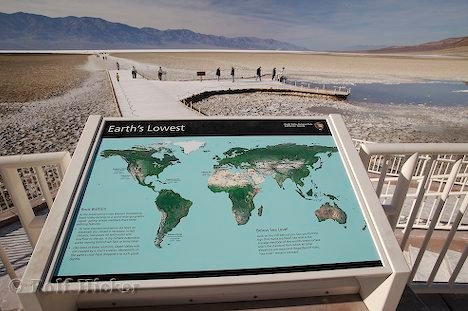Schild Badwater Death Valley