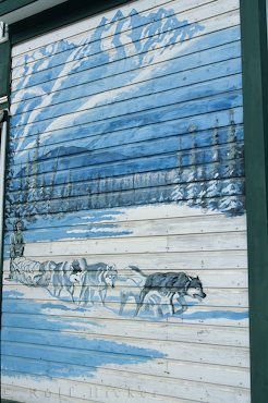 Hausgemaelde Hundeschlitten Yukon