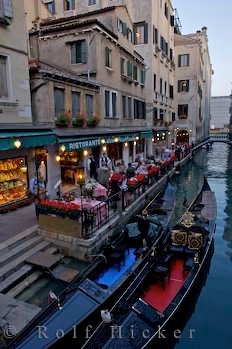 Anlegestelle Restaurant Kanal Venedig