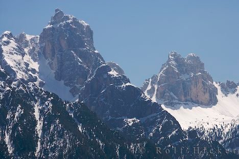Berggipfel Drei Zinnen Dolomiten Italien
