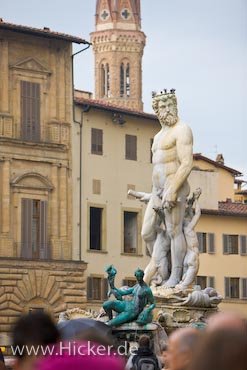 Fontana Del Nettuno Neptunbrunnnen Piazza Della Signoria Florenz