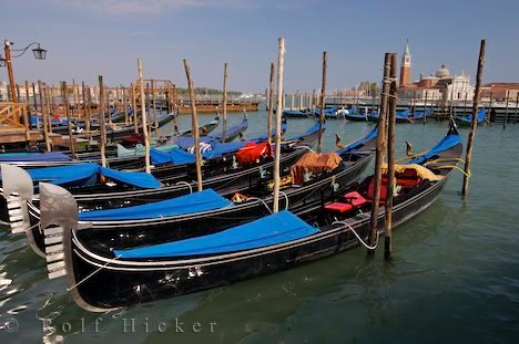 Touristen Attraktion Gondeln Romantik Venedig