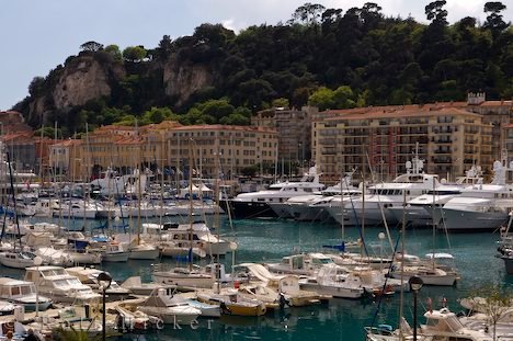 Jachten Und Segelboote Im Jachhafen Von Nizza Frankreich