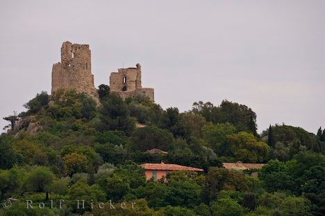 Ruinen Burg Grimaud Provence Frankreich
