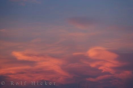 Wolkenspiel Sonnenuntergang Bild Camargue