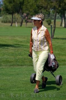 Golfspielerin In Spanien