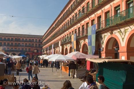 Mittelalterlicher Markt Plaza De La Corredera Cordoba Spanien