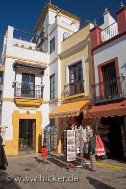 Barrio De Santa Cruz In Sevilla Spanien