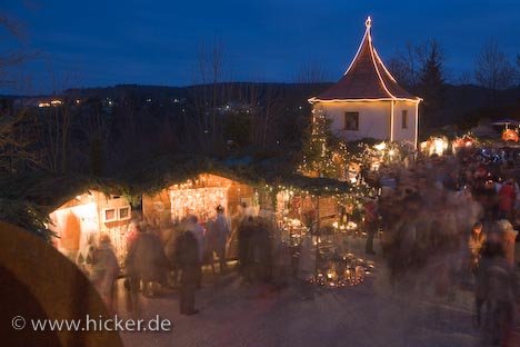 Turm Lichterkette Weihnachten Auf Schloss Hexenagger