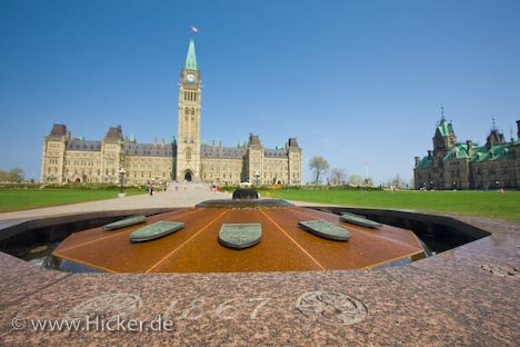 Centennial Flame Parliament Hill Ottawa Kanada