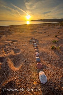 Steine Sonnenuntergang Lake Superior Provincial Park