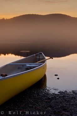 Lac Monroe Kanu Abenddämmerung Kanada