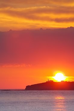 Lobster Cove Lighthouse Sonnenuntergang Zeit