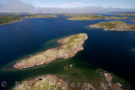 Luftbild Inseln Labrador Küste Wasser