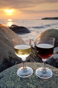 Romantik Bilder Wein Sonnenuntergang
