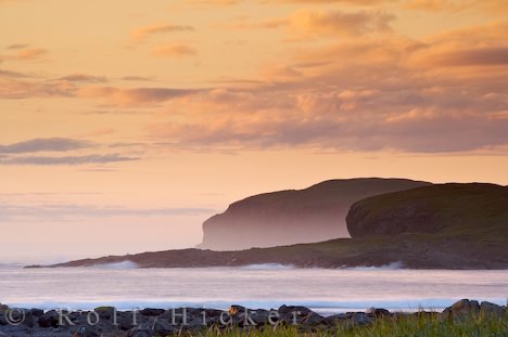Unberührte Küste Neufundland Meer Sonnenuntergang