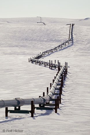 Pipeline Schnee Alaska Norden