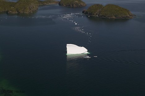 Luftbild Eisberg Ozean Neufundland